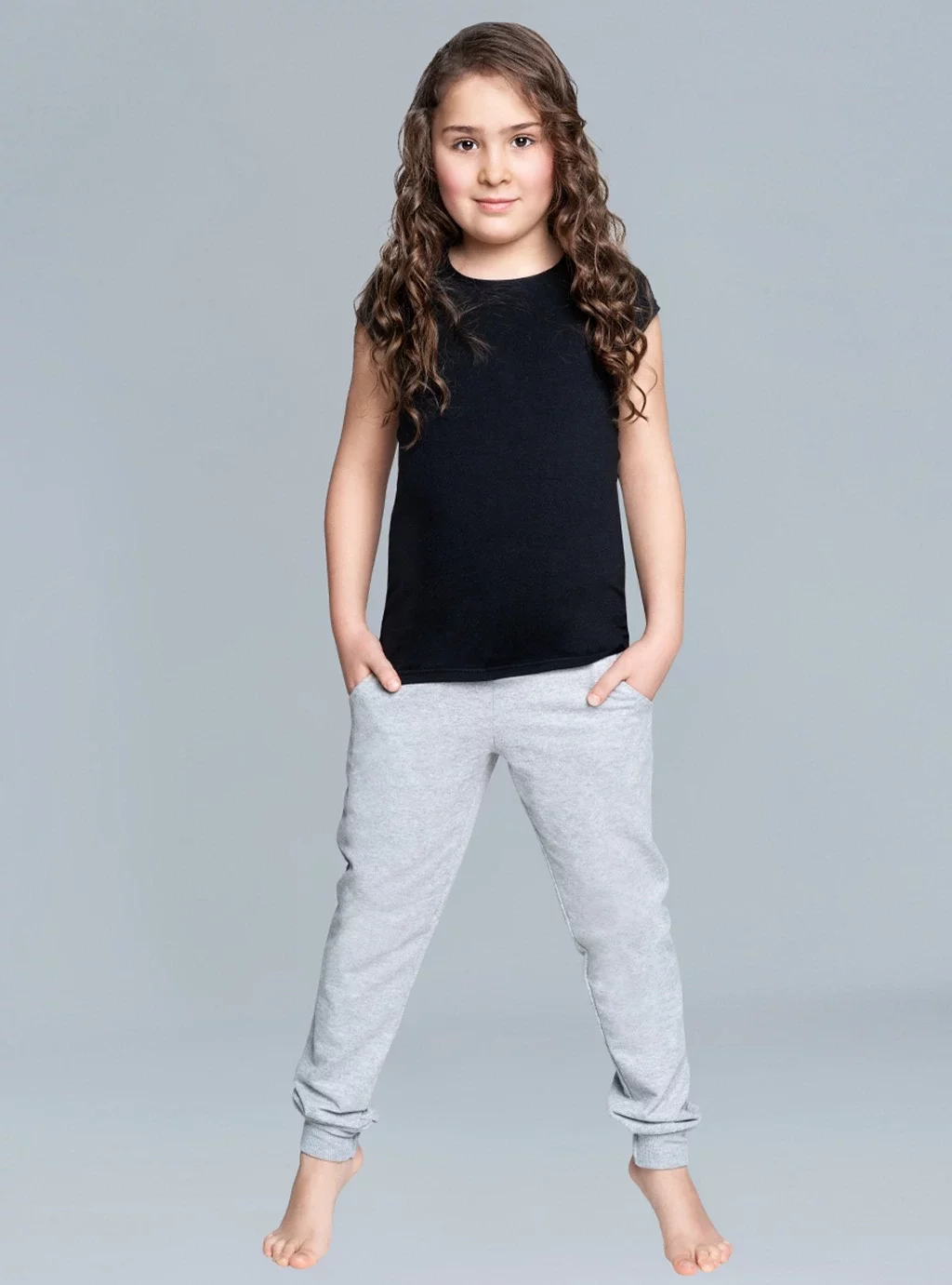 Tola koszulka dziewczęca krótki rękaw czarny