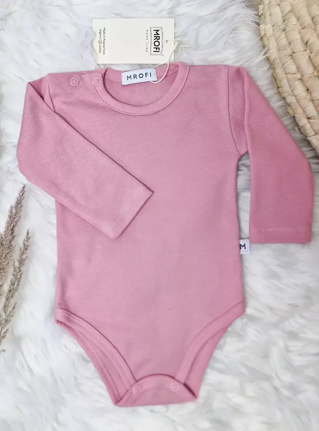 Body Niemowlęce Z Długim Rękawkiem - Colour Cherry Shake