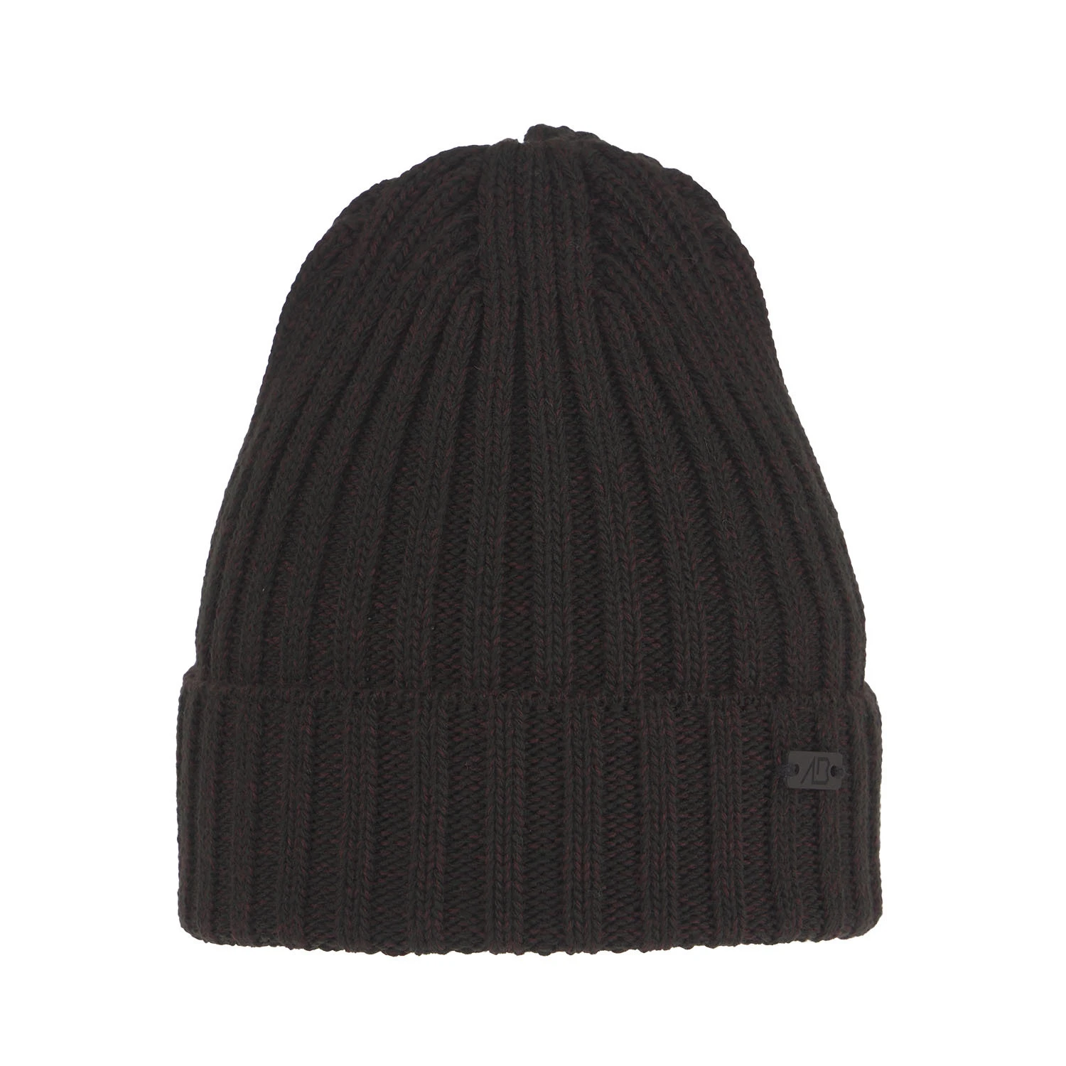 Czapka zimowa męska, bordowa, z wełną merino, Timon