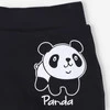 Dresowe spodnie niemowlęce Panda z bawełny organicznej dla chłopca