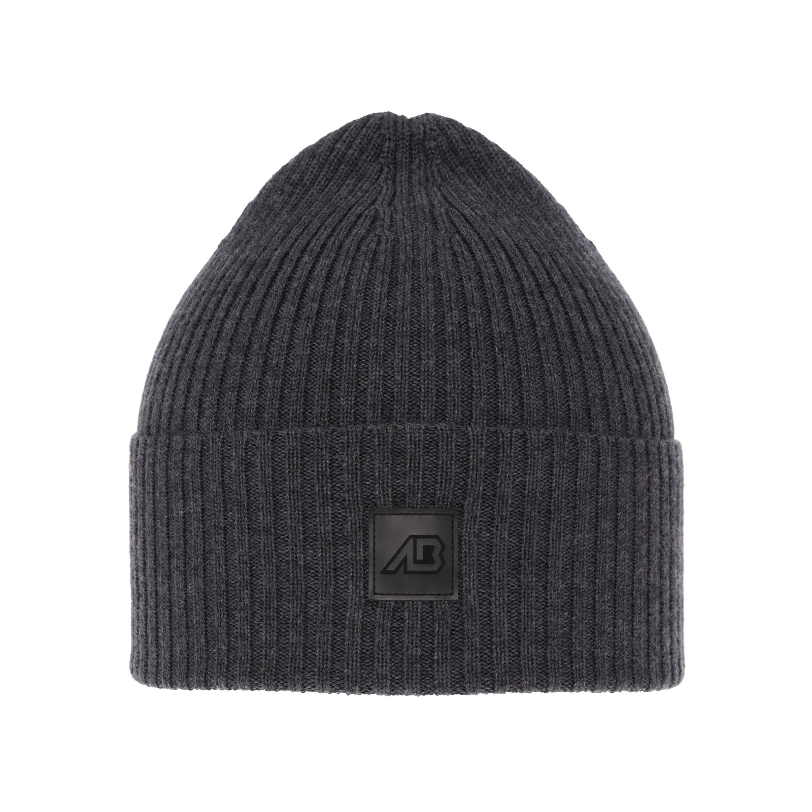 Czapka męska wiosenno-zimowa, szara, 100% wełniana merino Matias