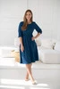Sukienka ciążowa i do karmienia Lovely Dress Midi rękaw 3/4 poseidon