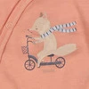 Body kopertowe Cute cars z bawełny organicznej Lisek - pomarańczowe