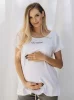 T-SHIRT OH, MAMA! do karmienia z odpinanymi bokami biały