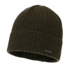 Czapka zimowa męska, khaki, z wełną merino Baltor