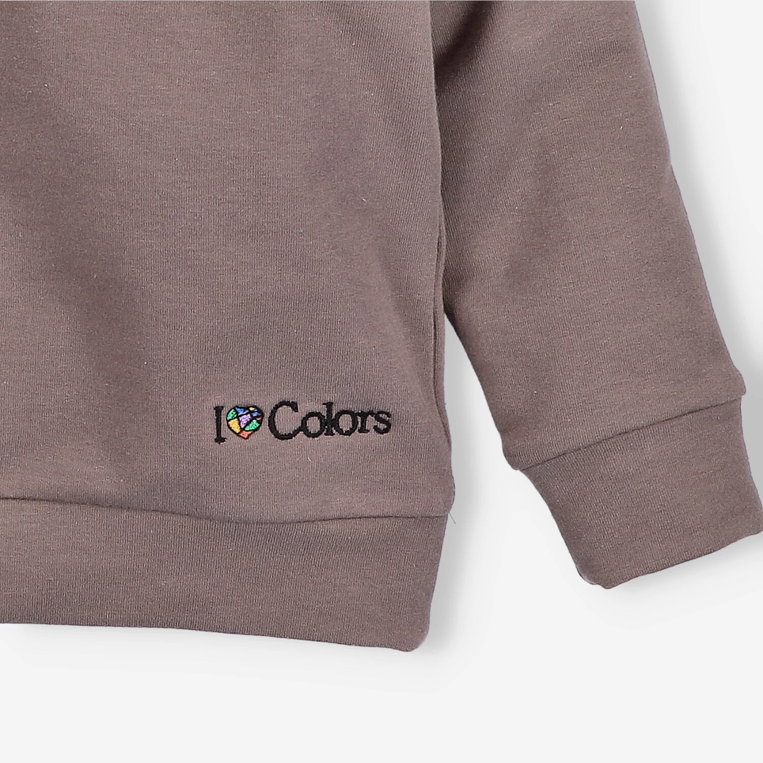 Bluza Dresowa Dziewczęca Z Długim Rękawem Brązowa