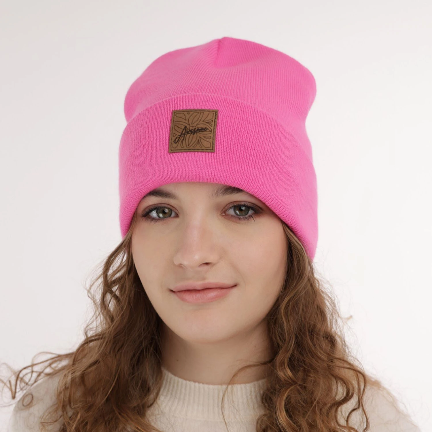 Czapka zimowa dla dziewczynki, kremowa Bellona