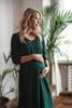 Sukienka ciążowa i do karmienia Lovely Dress Midi rękaw 3/4 butelkowa zieleń