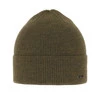 Czapka zimowa męska, zielona, 100% wełniana merino, Memfis