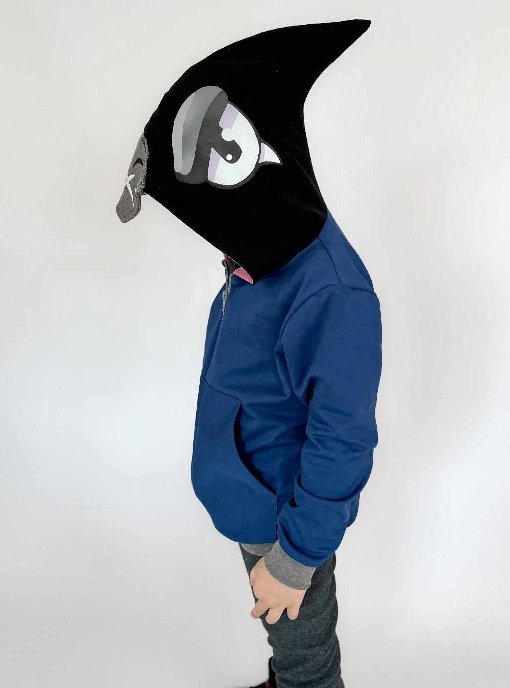 Bluza Dziecięca Brawl Stars – Crow Kruk Z Kapturem Nadruk