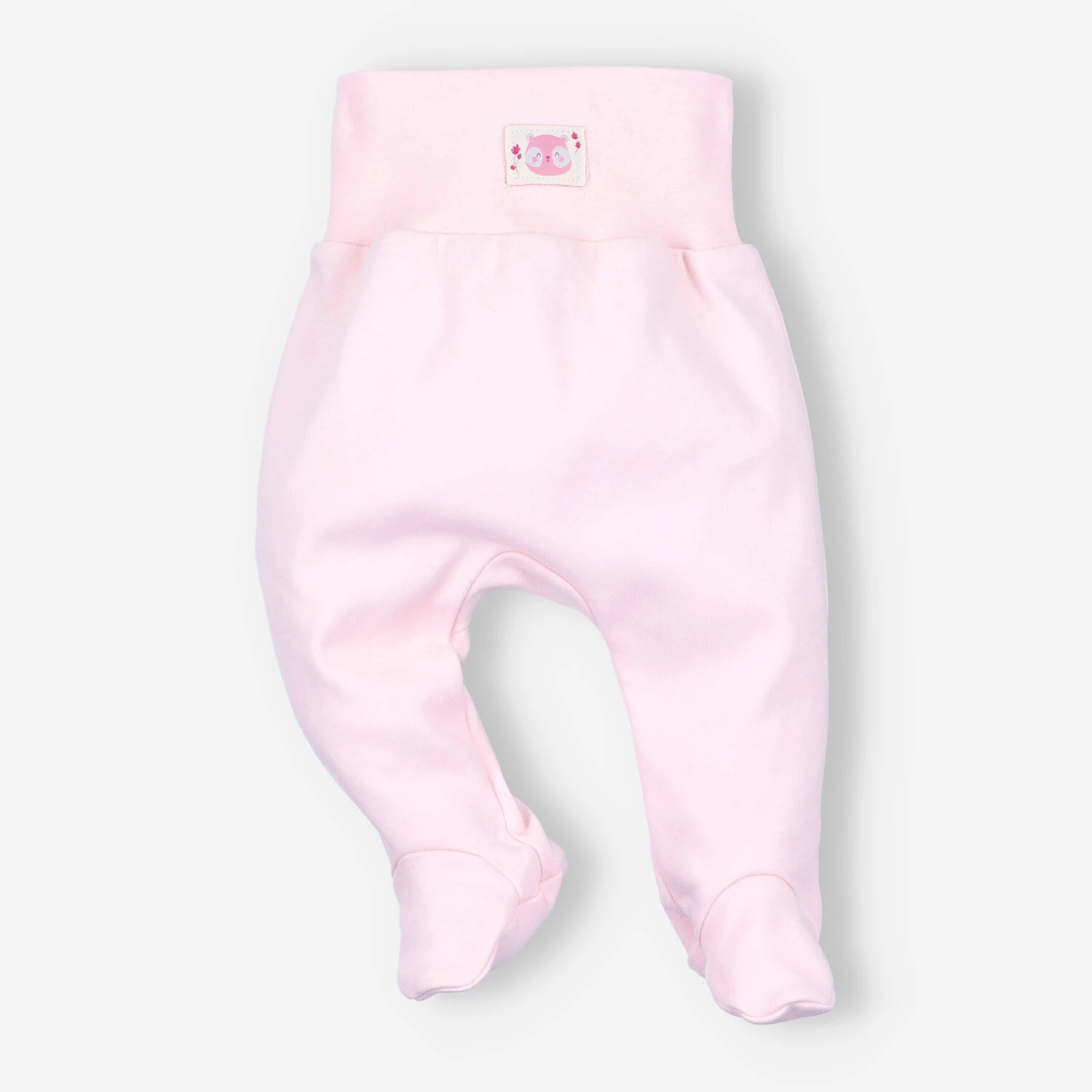 Półśpiochy Niemowlęce Wesoła Panda Z Bawełny Organicznej różowy