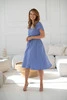 Sukienka ciążowa i do karmienia Lovely Dress Midi fiołkowy błękit krótki rękaw