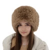 Czapka zimowa damska podszyta wełnianym polarem w kolorze camel Holly