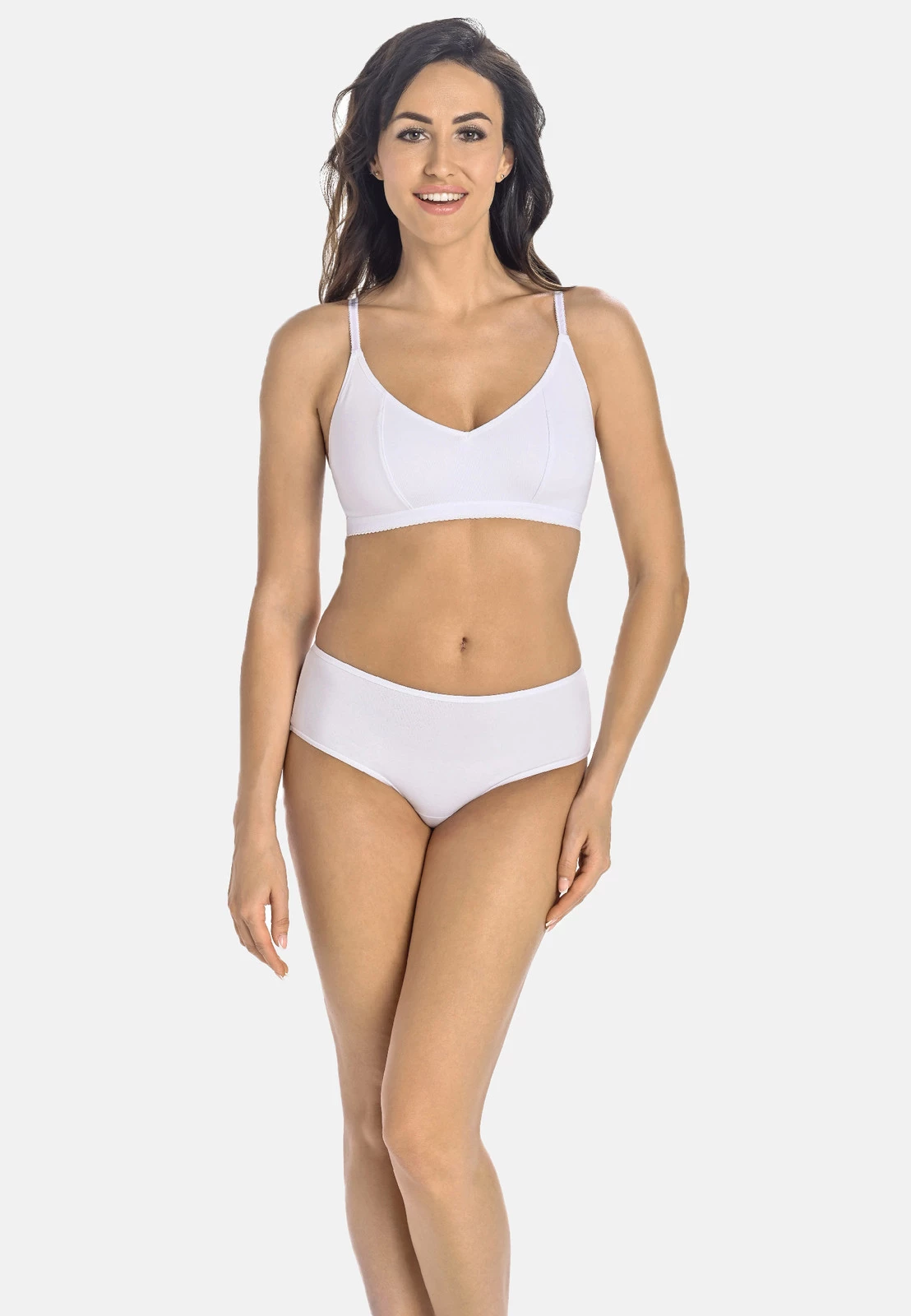 Majtki damskie figi bawełniane Bianca białe