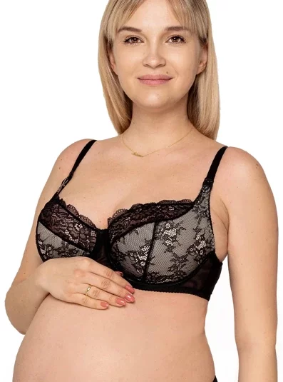 Biustonosz do karmienia Mama Soul Semi - Czarny