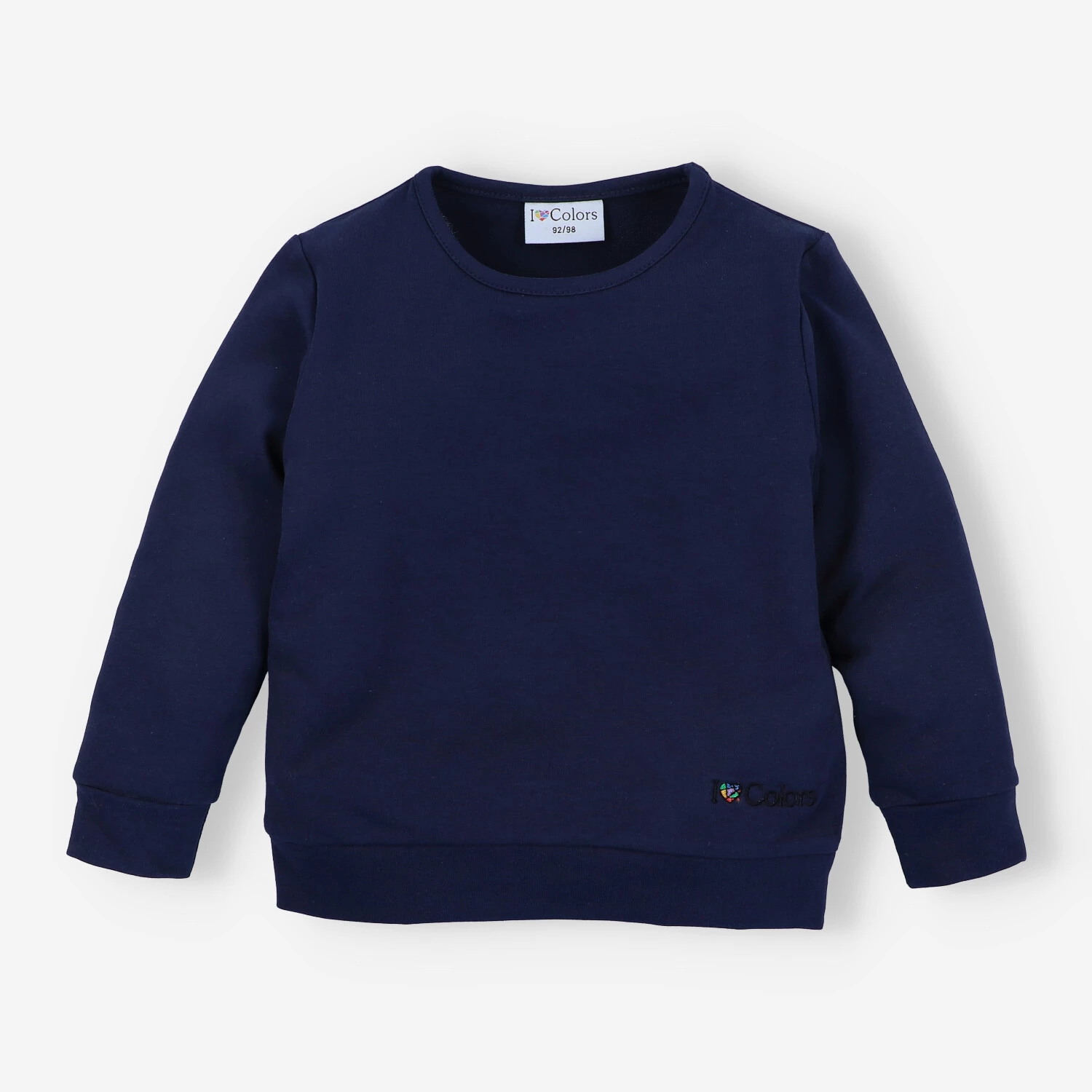 Bluza Dresowa Dziewczęca Z Długim Rękawem Granatowa