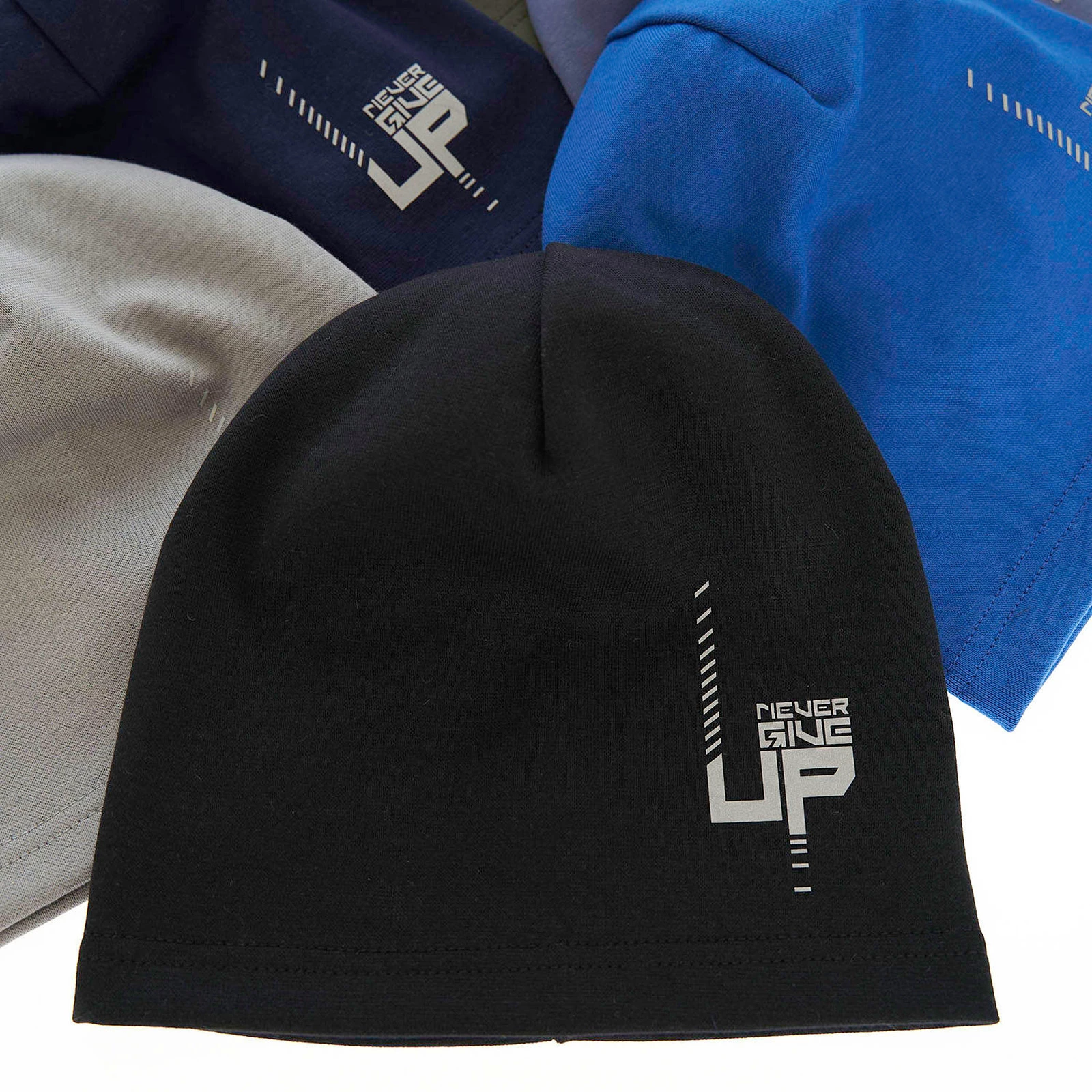 Czapka jesienna, wiosenna dla chłopca, szara, bawełniana Kaltel