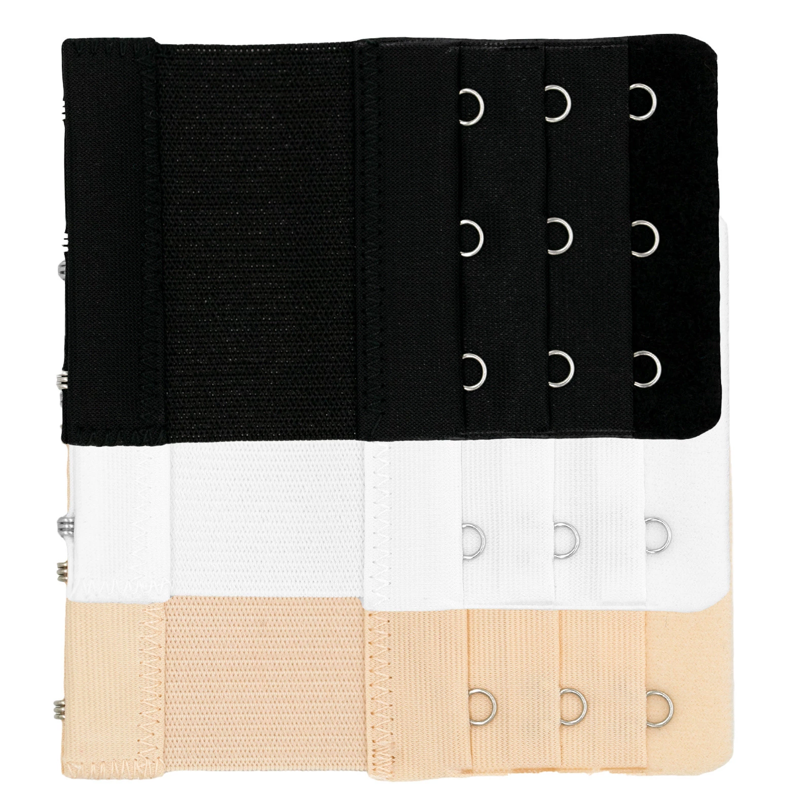 Przedłużka 3 Rzędowa Zapięcie Do Biustonosza Stanika Z Gumką x3 szt.