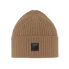 Czapka męska zimowa, camel, 100% wełniana merino, Matias
