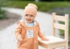 Spodnie ogrodniczki MORSKIE ZWIERZĄTKA z bawełny organicznej dla chłopca