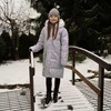 Czapka i komin dla dziewczynki zimowy komplet, camelowy Sula