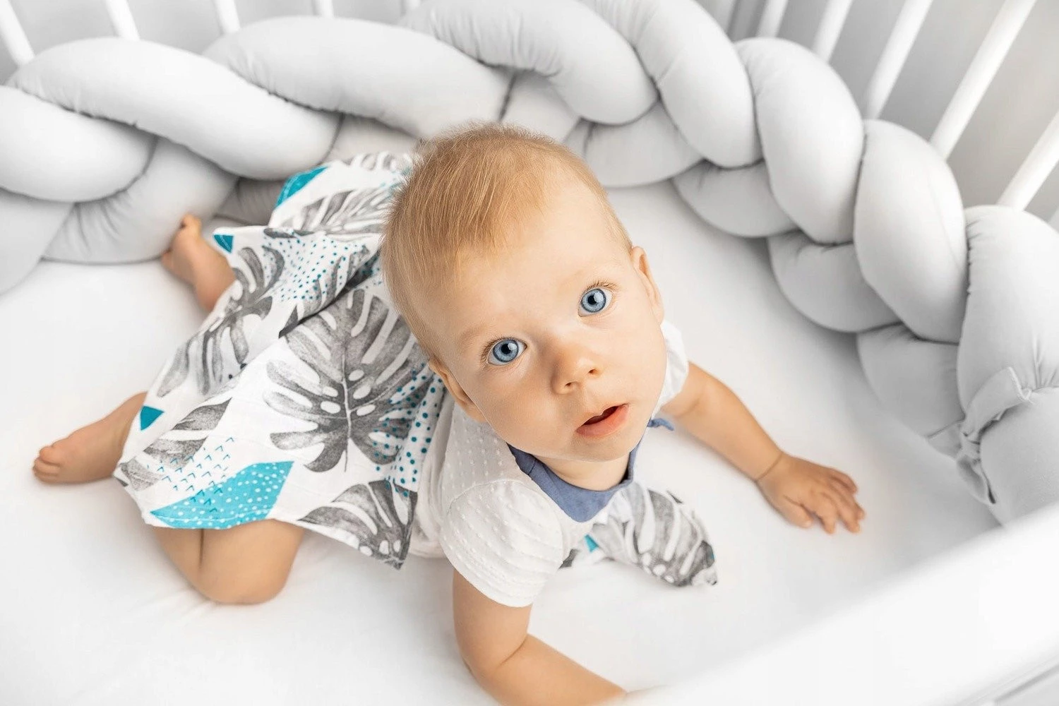 Sensillo Pieluszki Muślinowe 70x80 - niebieskie