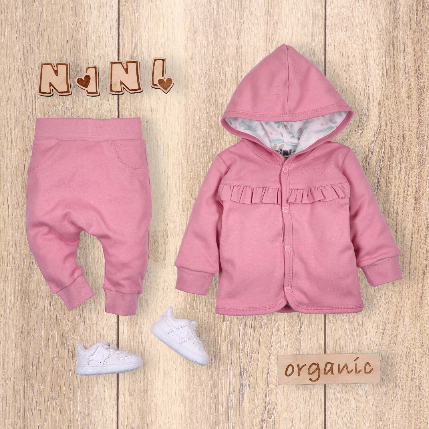 Bluza niemowlęca Blooming Summer z bawełny organicznej dla dziewczynki
