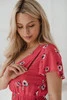 Sukienka ciążowa i do karmienia Lovely Dress koralowa krótki rękaw