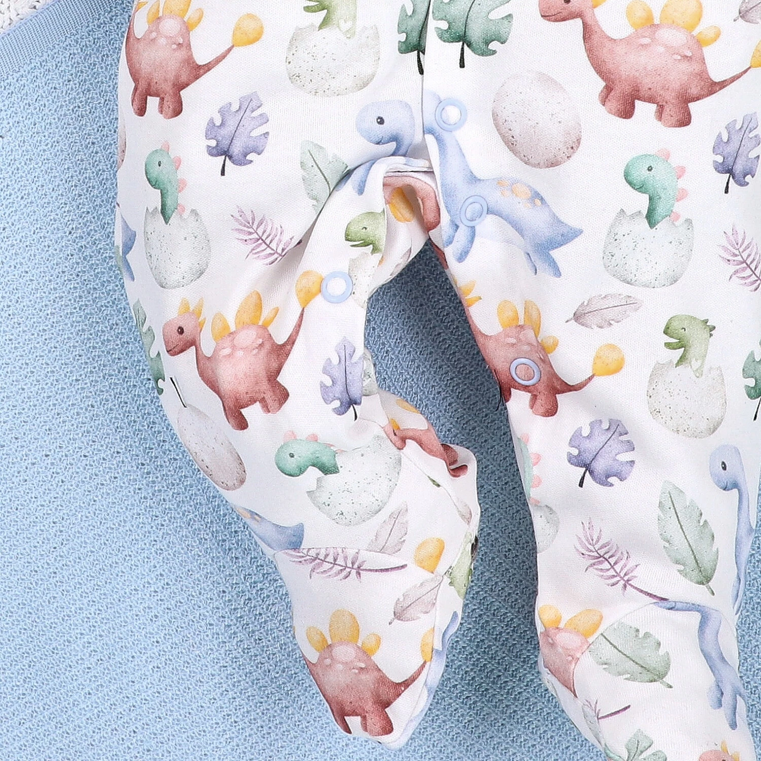 Pajac niemowlęcy DINO EXPLORER z bawełny organicznej