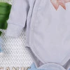 Body Kopertowe Fun Origami Z Bawełny Organicznej Nadruk Lisek Biały