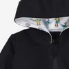 Czarna bluza niemowlęca Summer Robots  z bawełny organicznej dla chłopca