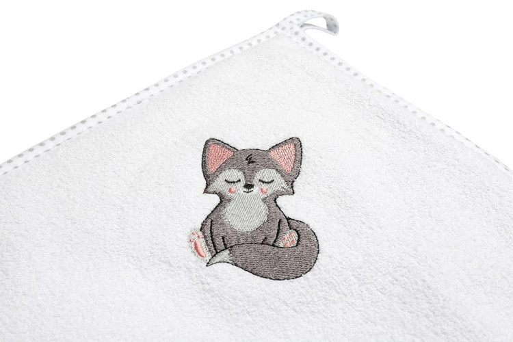 Sensillo Okrycie Kąpielowe Frotte 100x100 Wilk Biały