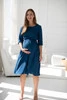 Sukienka ciążowa i do karmienia Lovely Dress Midi rękaw 3/4 poseidon