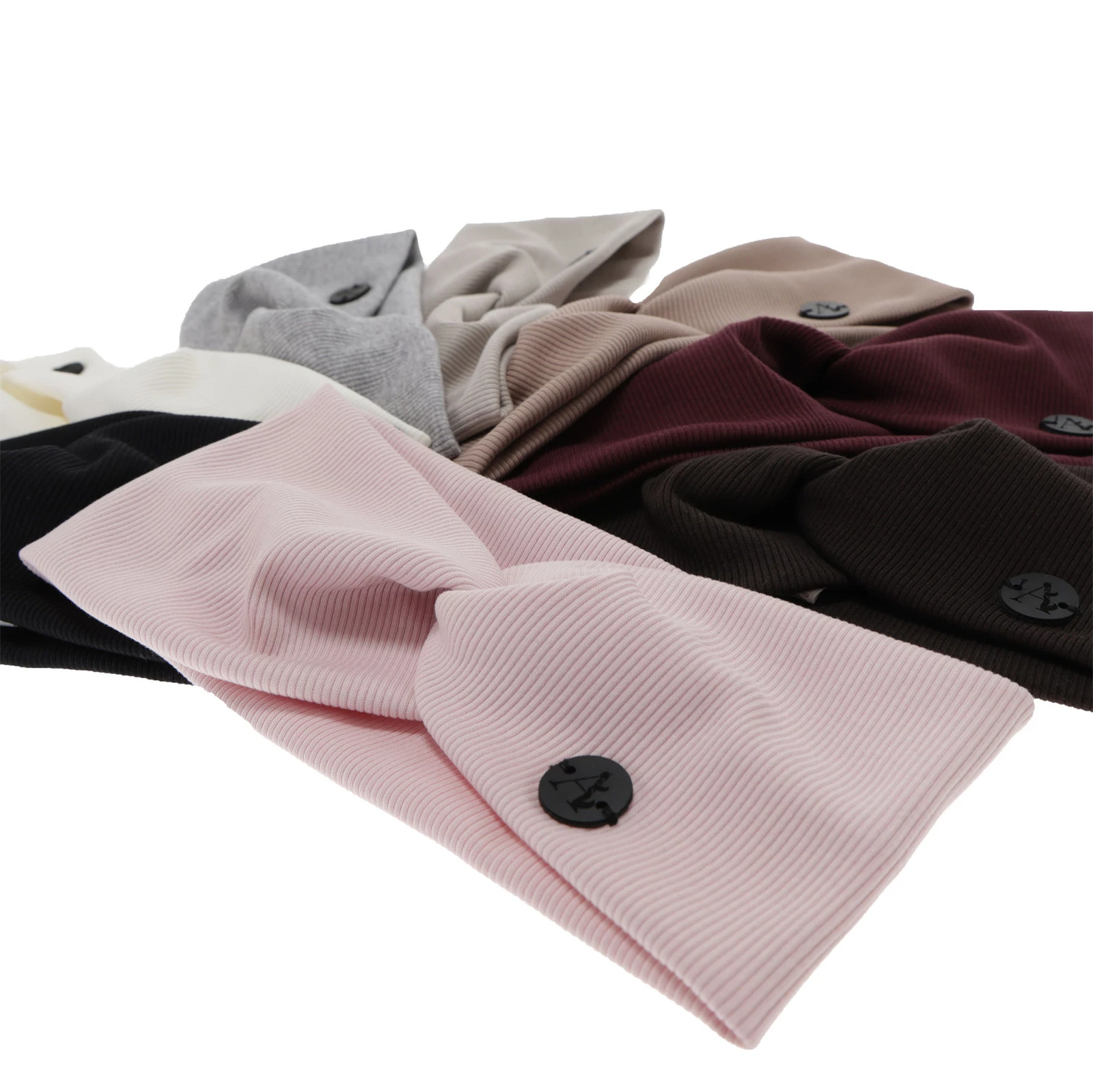 Opaska jesienna, wiosenna, damska, burgundowa, bawełniana Auri