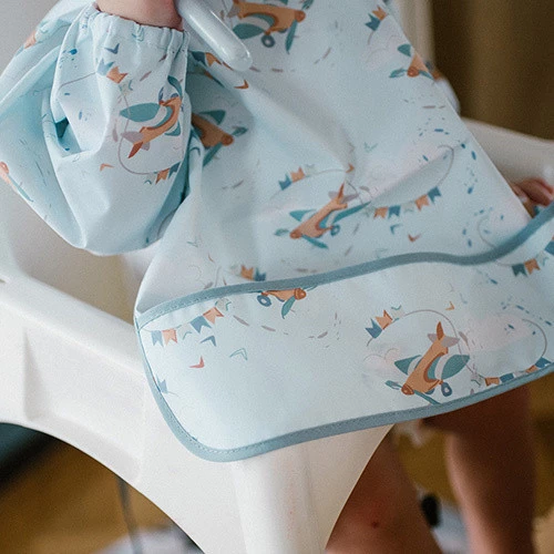 Babyono Śliniak Plane Długi Rękaw