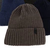 Czapka zimowa męska, khaki, z wełną merino, Tyrol