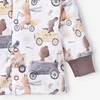 Kaftanik niemowlęcy CUTE CARS z bawełny organicznej dla chłopca