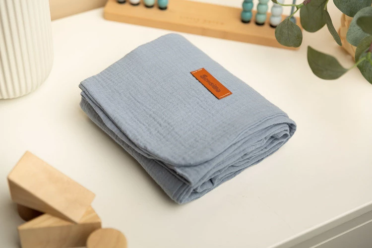 Sensillo Koc Muślinowy 75x100 Jeans
