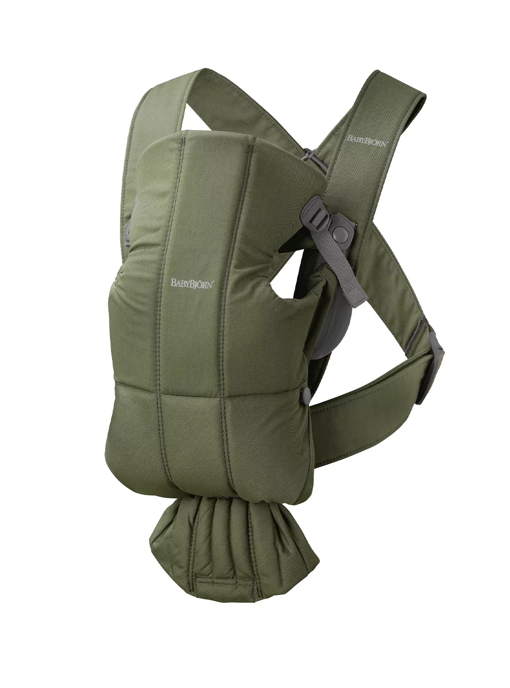 Nosidełko BABYBJORN MINI Woven – Ciemnozielone