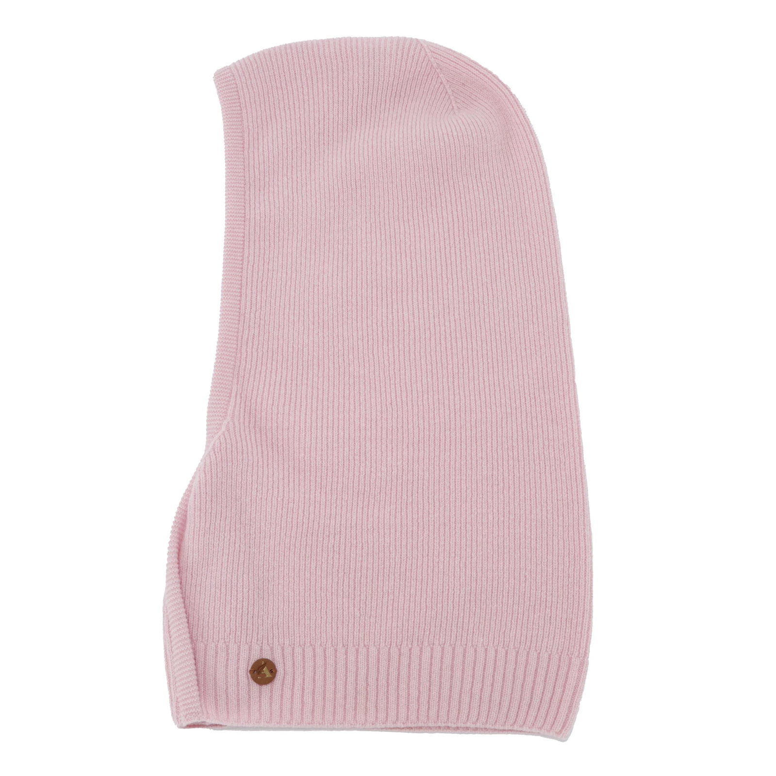 Kominiarka jesienna, zimowa, damska, jasnoróżowa, wełna merino z kaszmirem, Kiruna