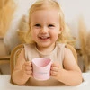 Babyono Kubek Ergonomiczny Treningowy Flow Różowy