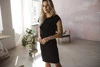 Sukienka do karmienia Milky Dress czarna krótki rękaw