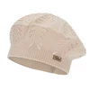Beret dla dziewczynki jesienny, wiosenny, beżowy Kevira