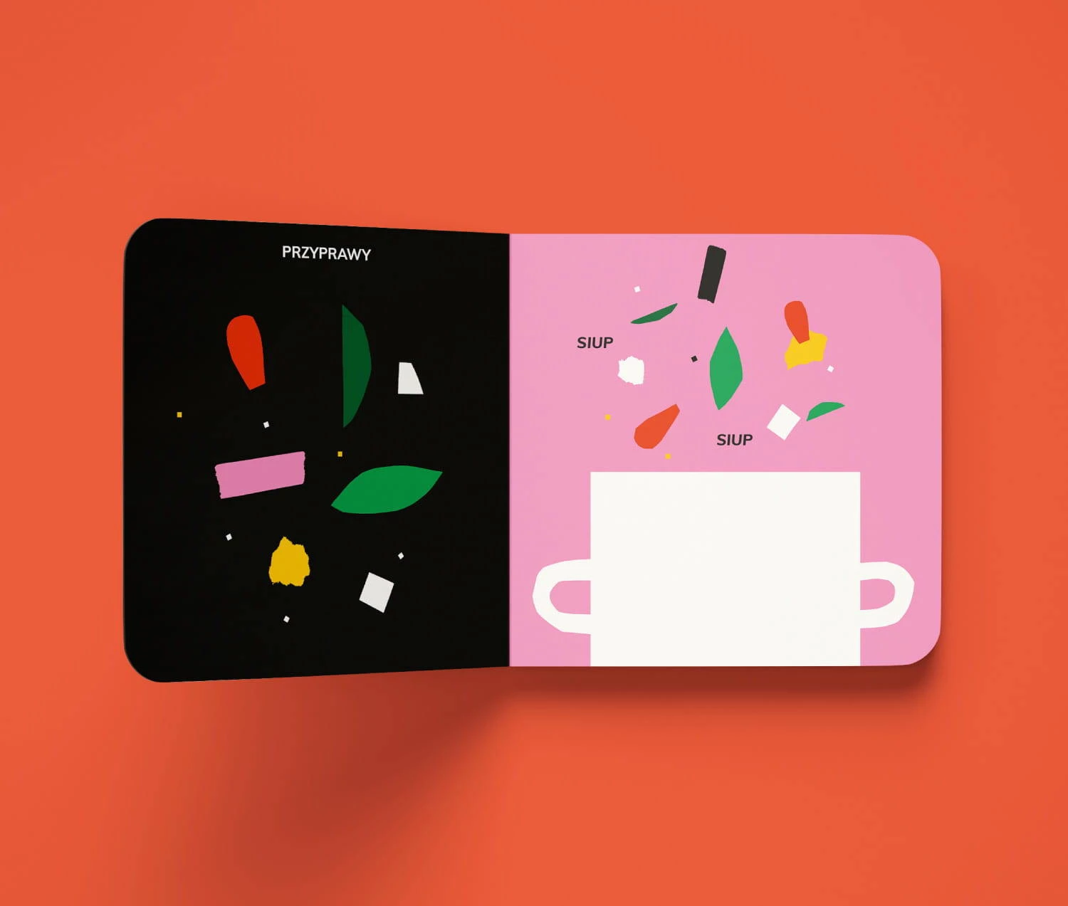 Książeczka kontrastowa- Zupa