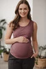 Koszulka Milk Top ciążowa i do karmienia rose brown