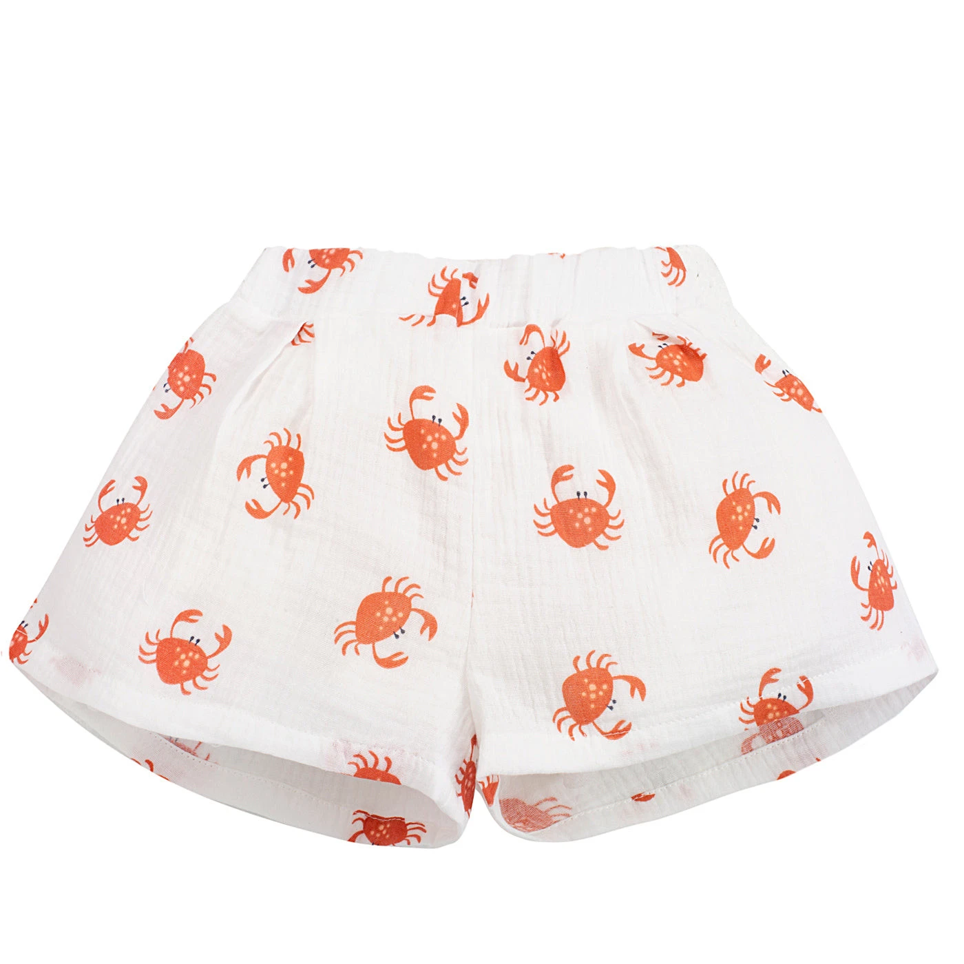 Spodenki krótkie muslin CRABS écru,kraby