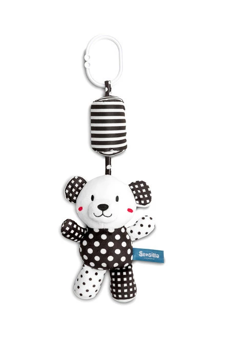 Sensillo Black&White Zawieszka Do Wózka - Miś