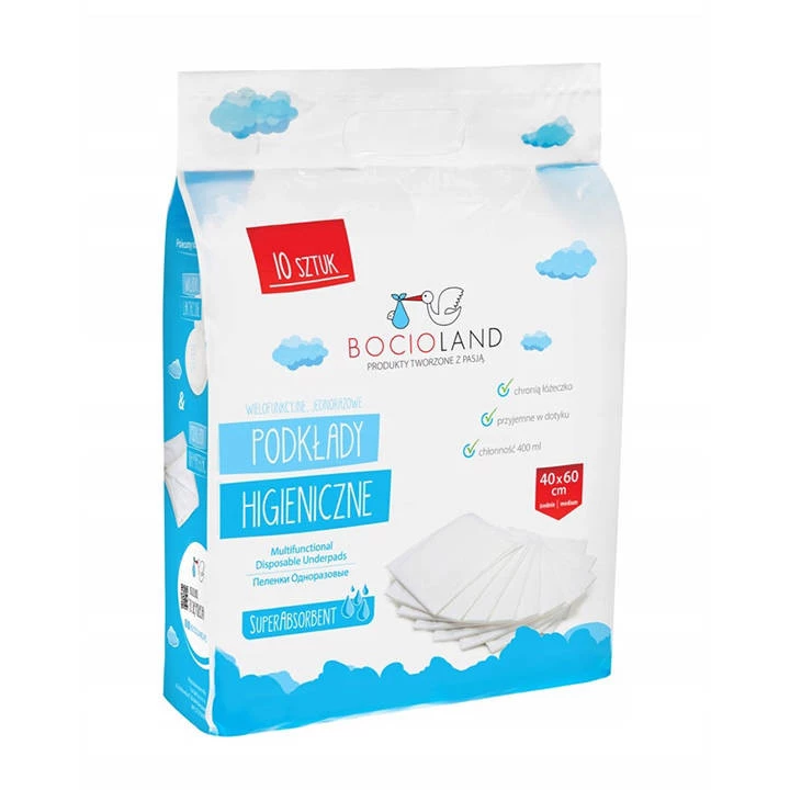 Bocioland Podkład Jednorazowy 40x60 X10szt