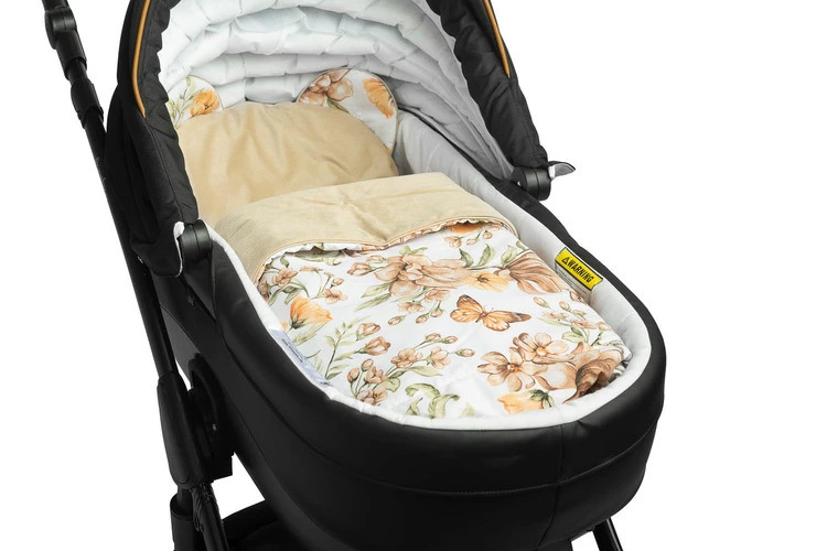 Sensillo Komplet Do Wózka Velvet Skwer Beżowy