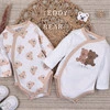 Body kopertowe z bawełny organicznej Lovely Bears